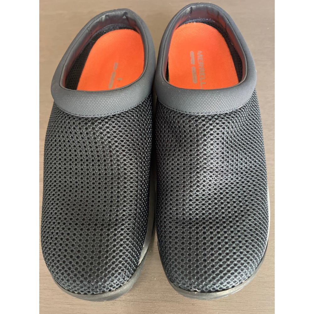 Merrell Encore Breeze Black Mesh Mule Clogs Slip On Comfort Shoes Women's 9